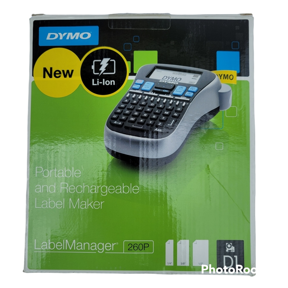 NEW Dymo Label Manager 260P Portable Rechargeable Handheld  Label Maker